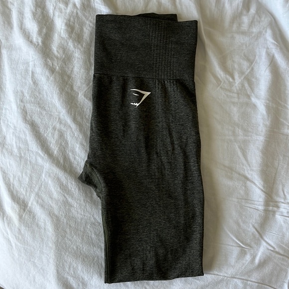 Gymshark Vital Seemless Leggings 2.0 in Green Marl - Picture 1 of 2